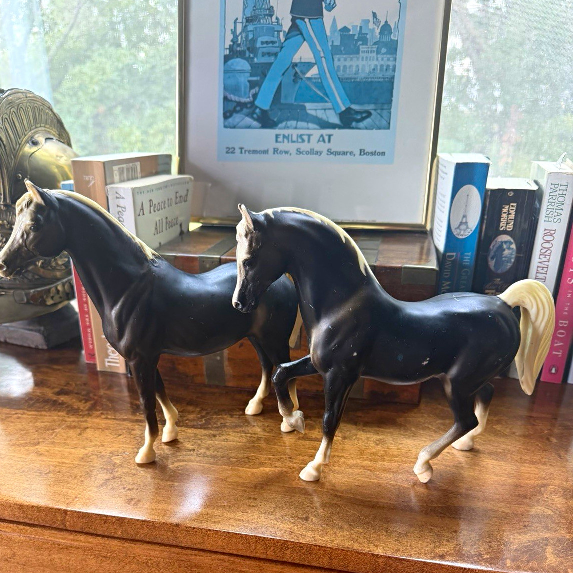 Breyer 1970’s Black horse Mare and Stallion