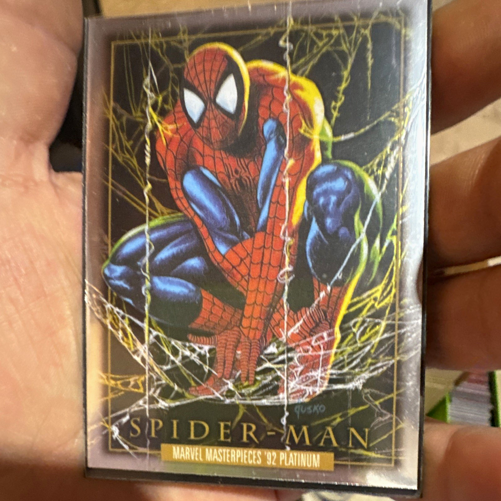 Marvel 2024 Marvel Masterpieces \'92 Platinum Spider-Man #1 Platinum Jusko