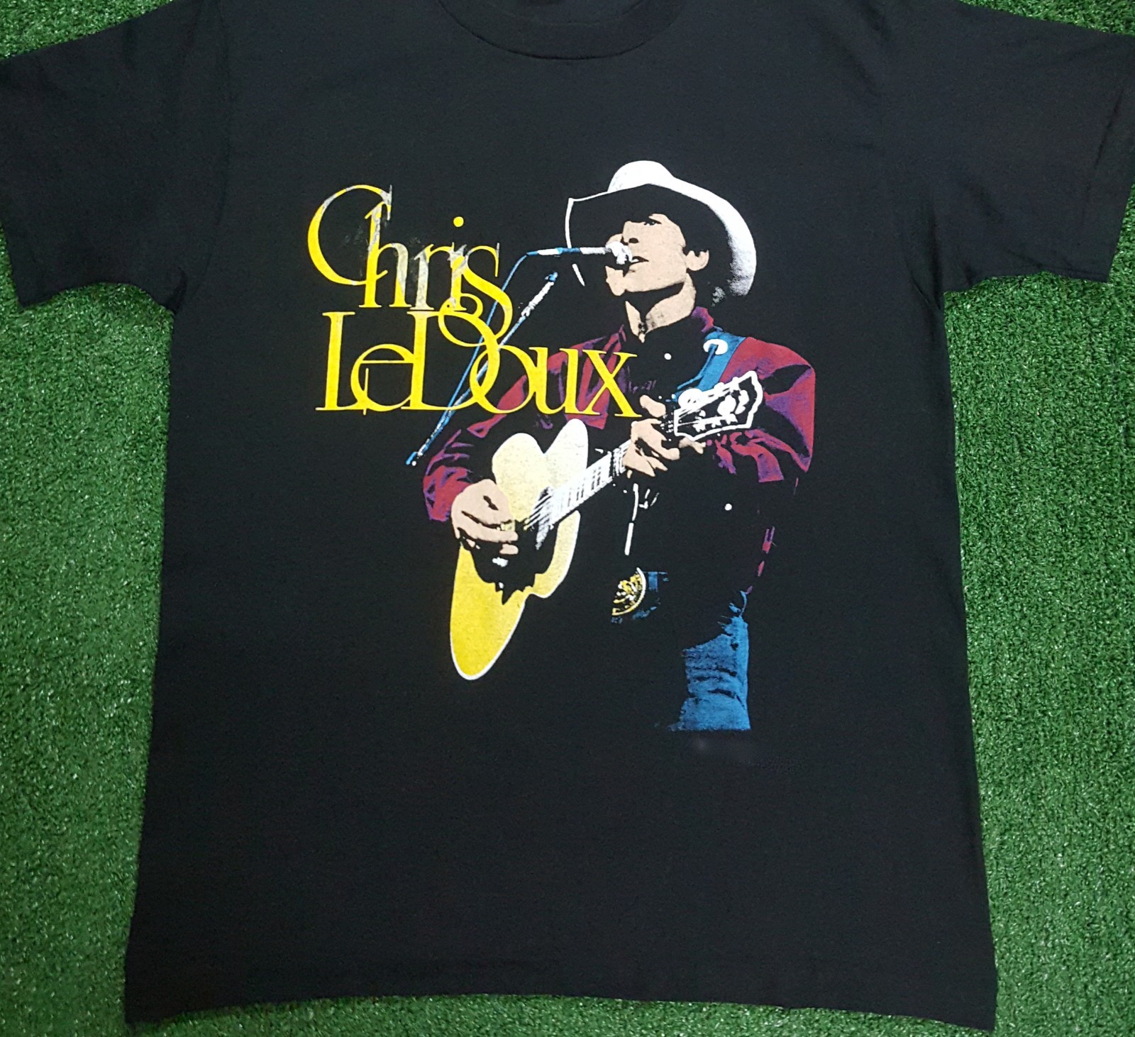 Vintage Chris Ledoux 91-92 Concert Tour Cotton Black All Size Unisex Shirt CC039