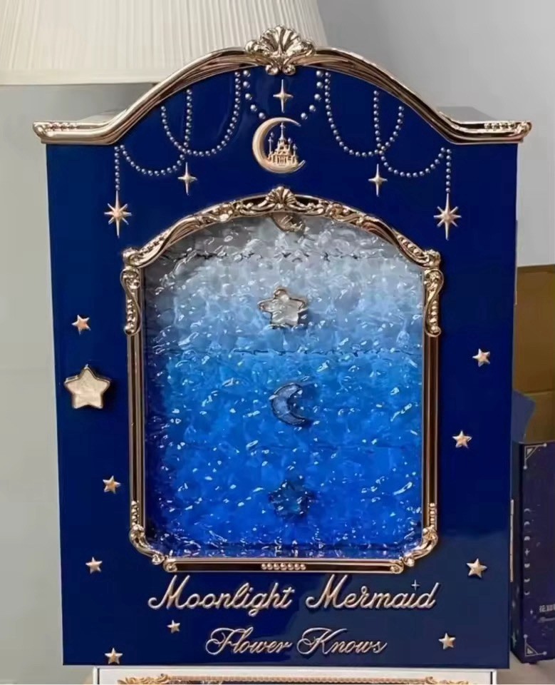 Rare Flower Knows moonlight Mermaid Series All In Vanity Box
