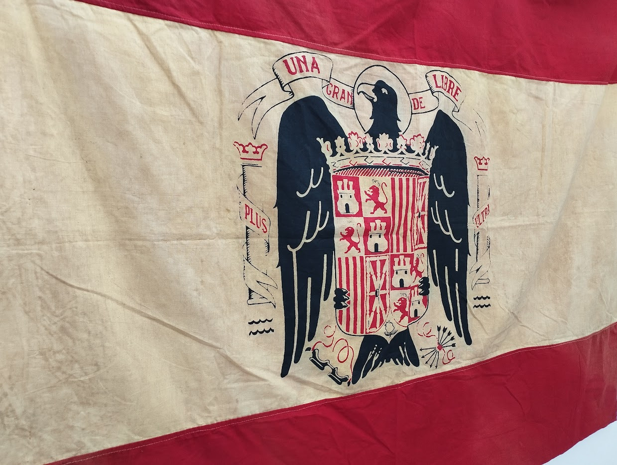Early rare Franco Era Spanish state spain flag