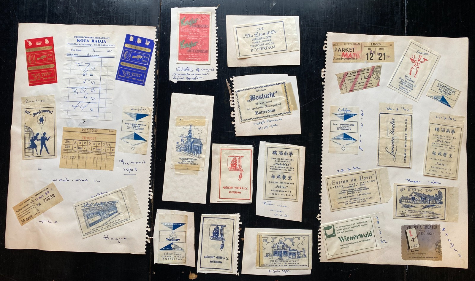 Vintage Rare Sugar Packets ~ Sukerzakje - Rotterdam Den Haag Utrecht Chinese +