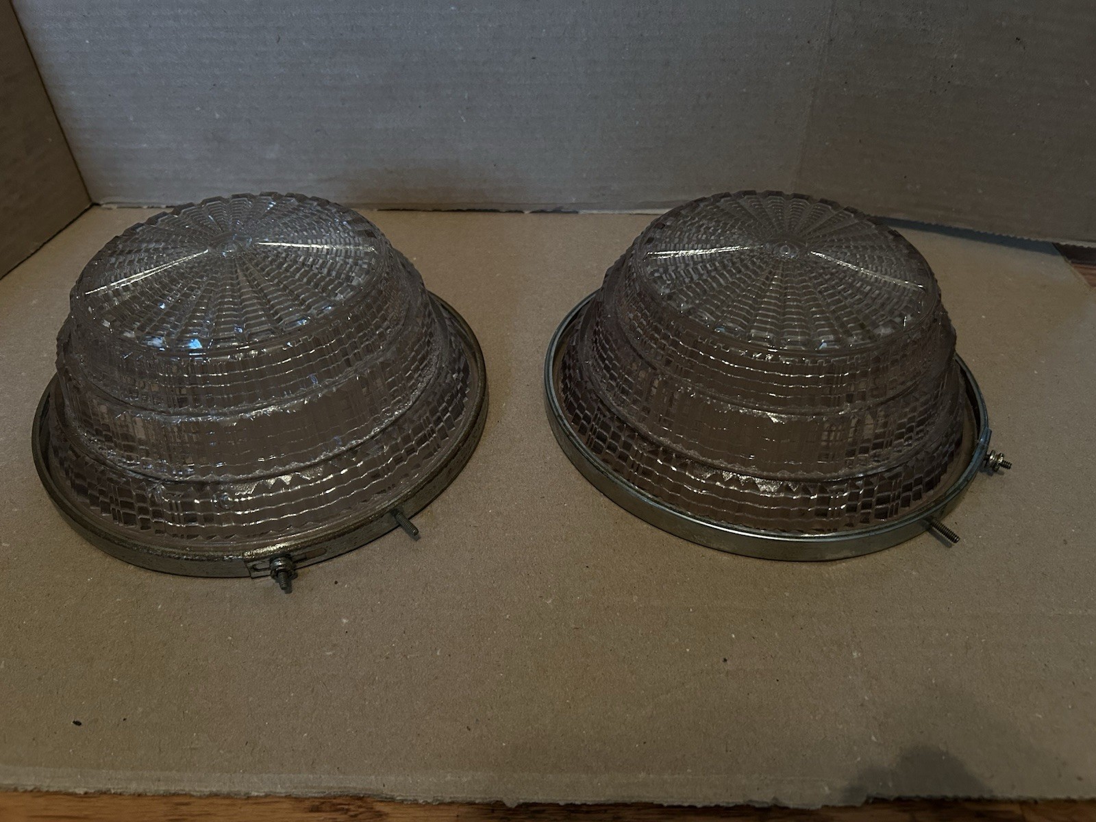 Antique Art Deco Light Shade Bottom Glass & Ring Amethyst 2 Skyscraper Ceiling Antique Art Deco Light Shade Bottom Glass & Ring Amethyst 2 Skyscraper Ceiling