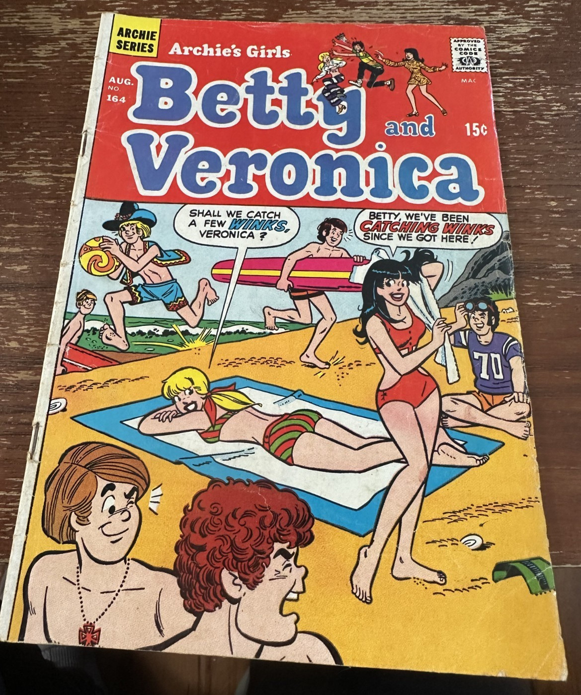 Archie's Girls Comic Book - Betty and Veronica #164 AUG.