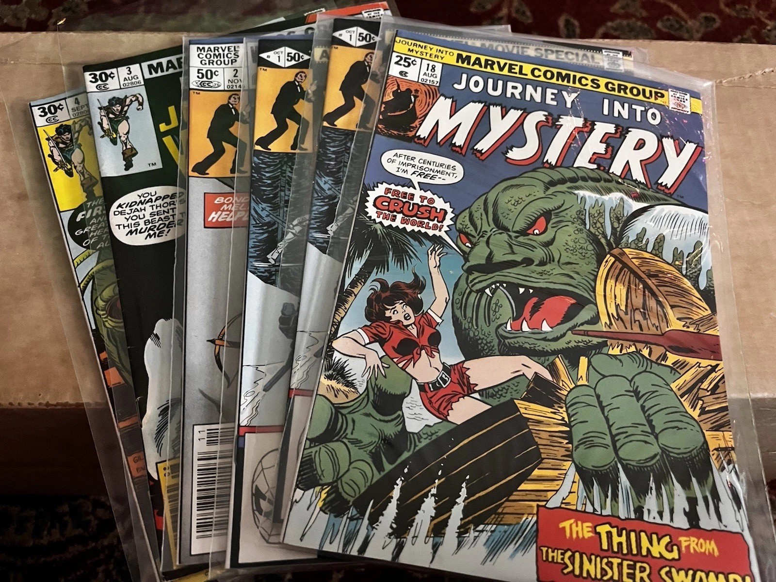 Marvel Comics Lot Of 6: Journey Mystery, James Bond, John Carter
