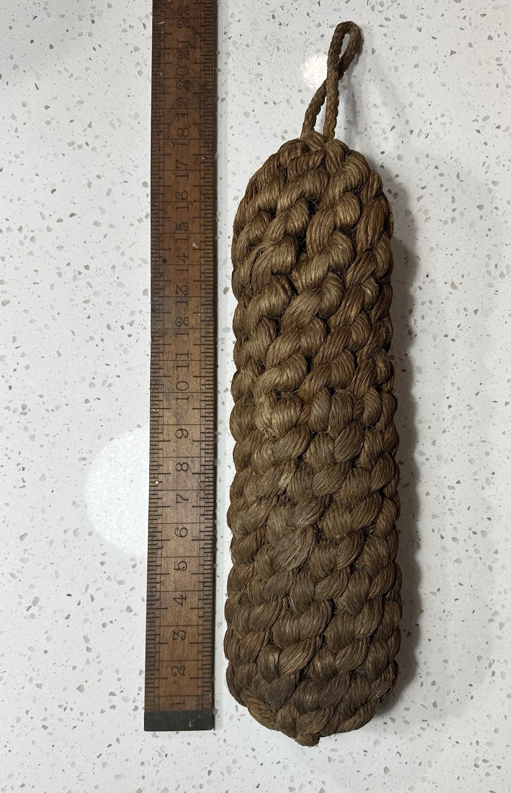 Vintage Rope Boat Fender Bumper Nautical Coastal Decor Hand Woven 18”