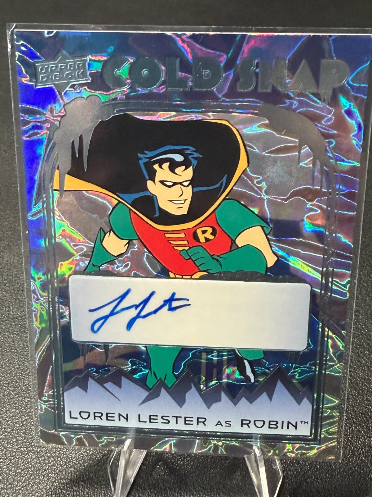 2025 UD Batman Animated Series Loren Lester Robin Cold Snap Auto /99 CS-20