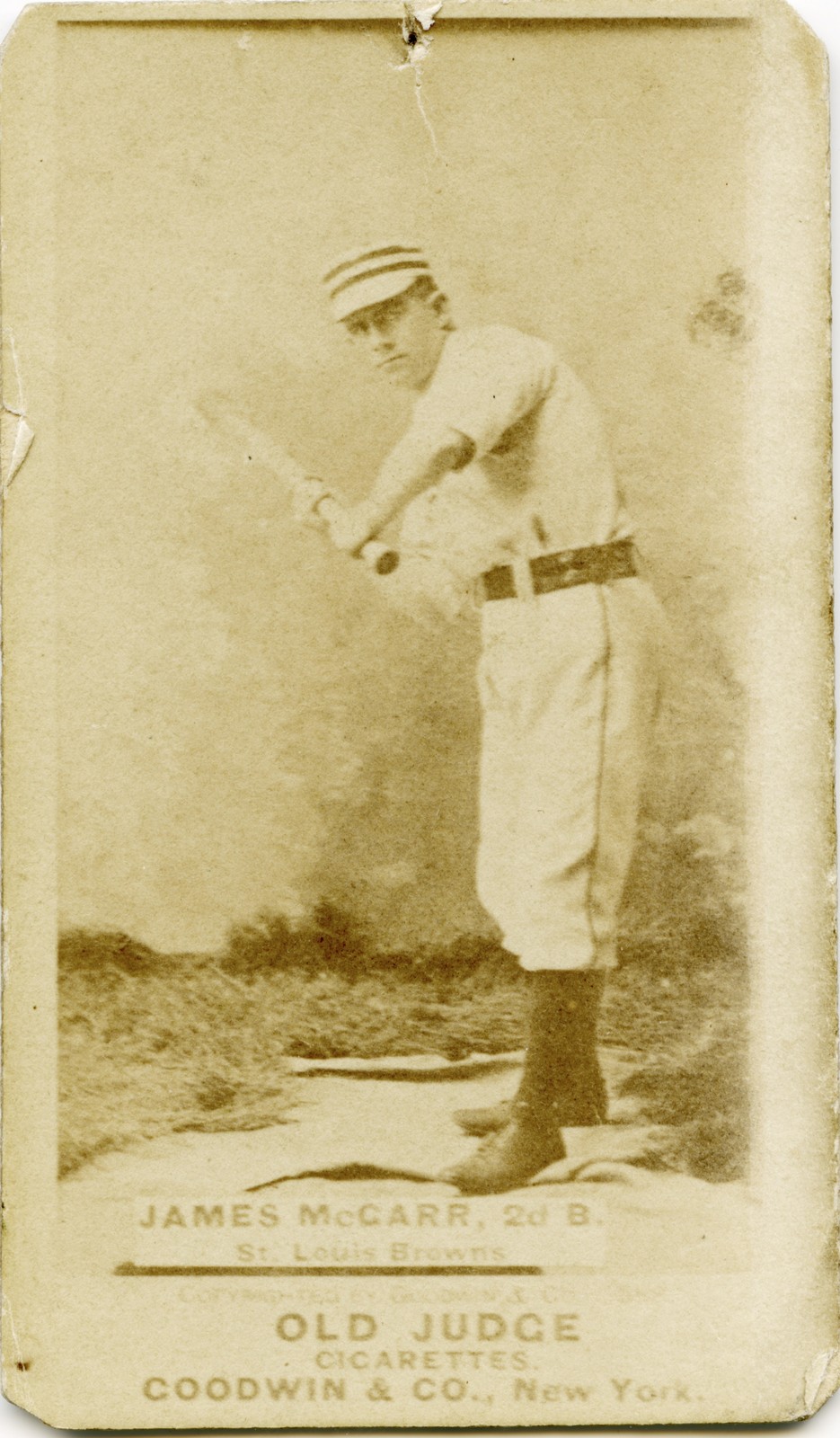 James McCarr 1888 Vintage Baseball Old Judge Cigarette Card Photo Reprint