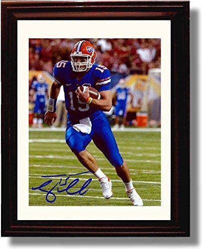 16x20 Gallery Frame Tim Tebow #15 Florida Gators National Champs 2008 Autograph