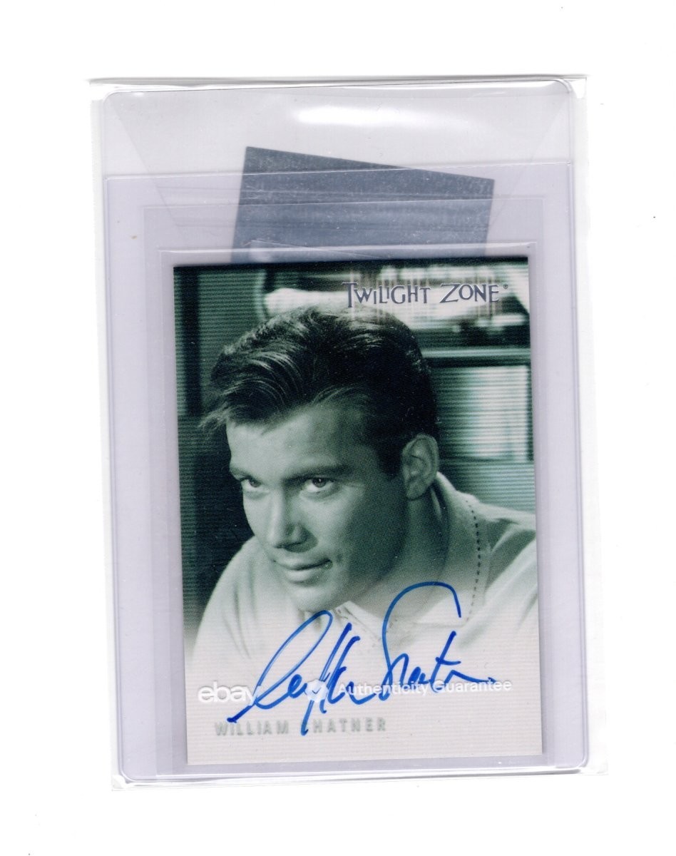 2000 TWILIGHT ZONE: THE NEXT DIMENSION WILLIAM SHATNER A-20 AUTOGRAPH DON CARTER