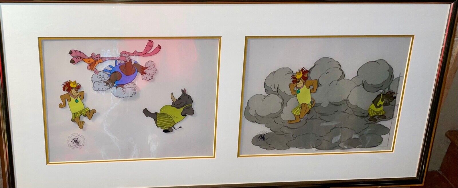 Disney Animation Cel Bedknobs And Broomsticks Original Production Vintage Cell 