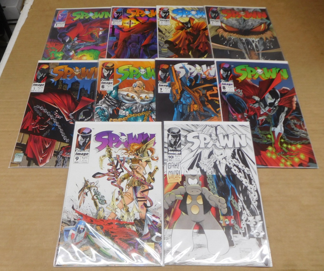 Image Comics 1992 Spawn #1-10 2 3 4 5 6 7 8 9 Run Set First Prints McFarlane