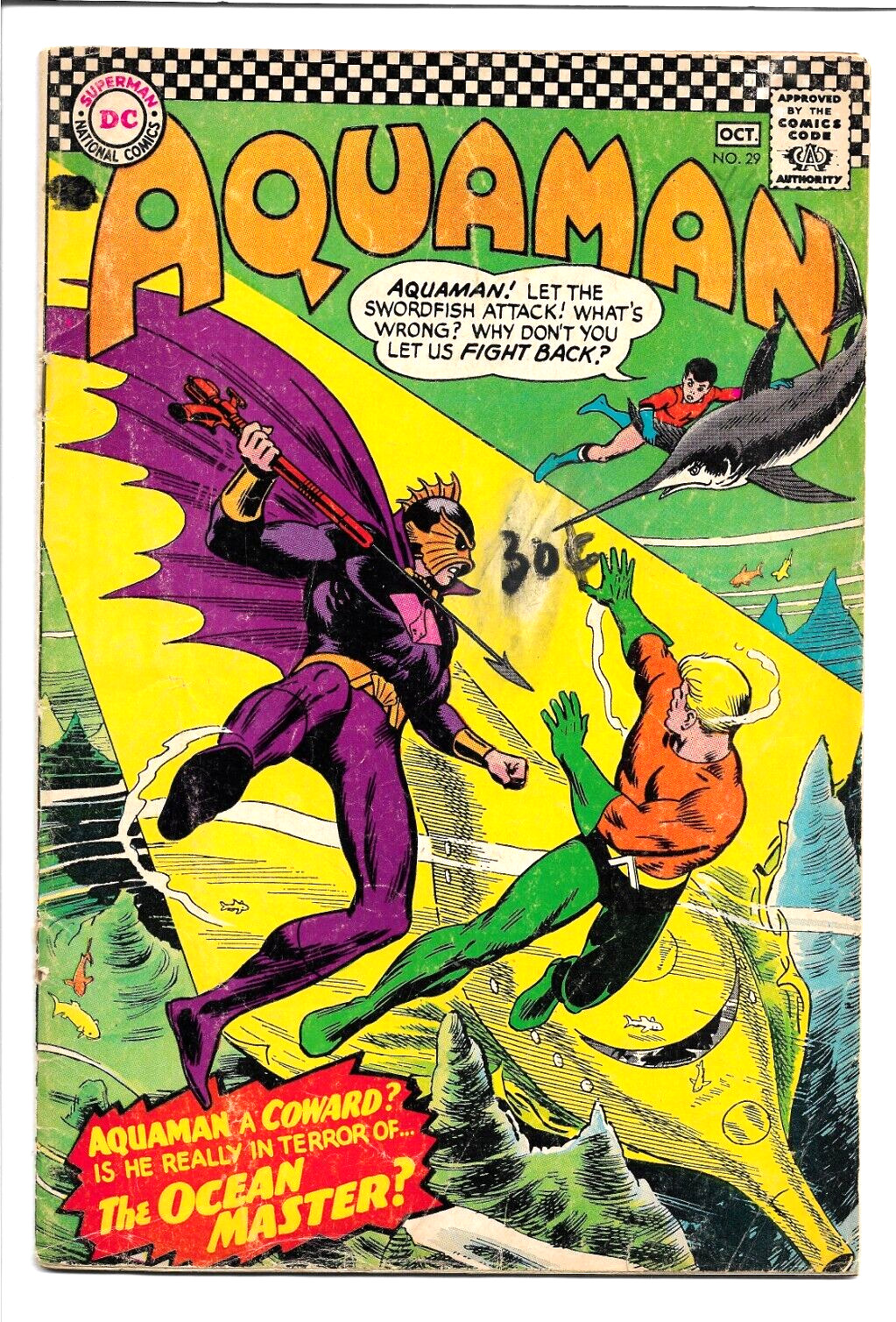 Aquaman #29, DC 1966, 1st app Ocean Master Orm Marius, Haney & Cardy 3.0 GD/VG