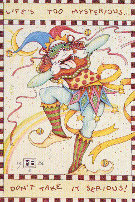 LIFE\'S TOO MYSTERIOUS-Handcrafted Fridge Magnet-W/Mary Engelbreit art