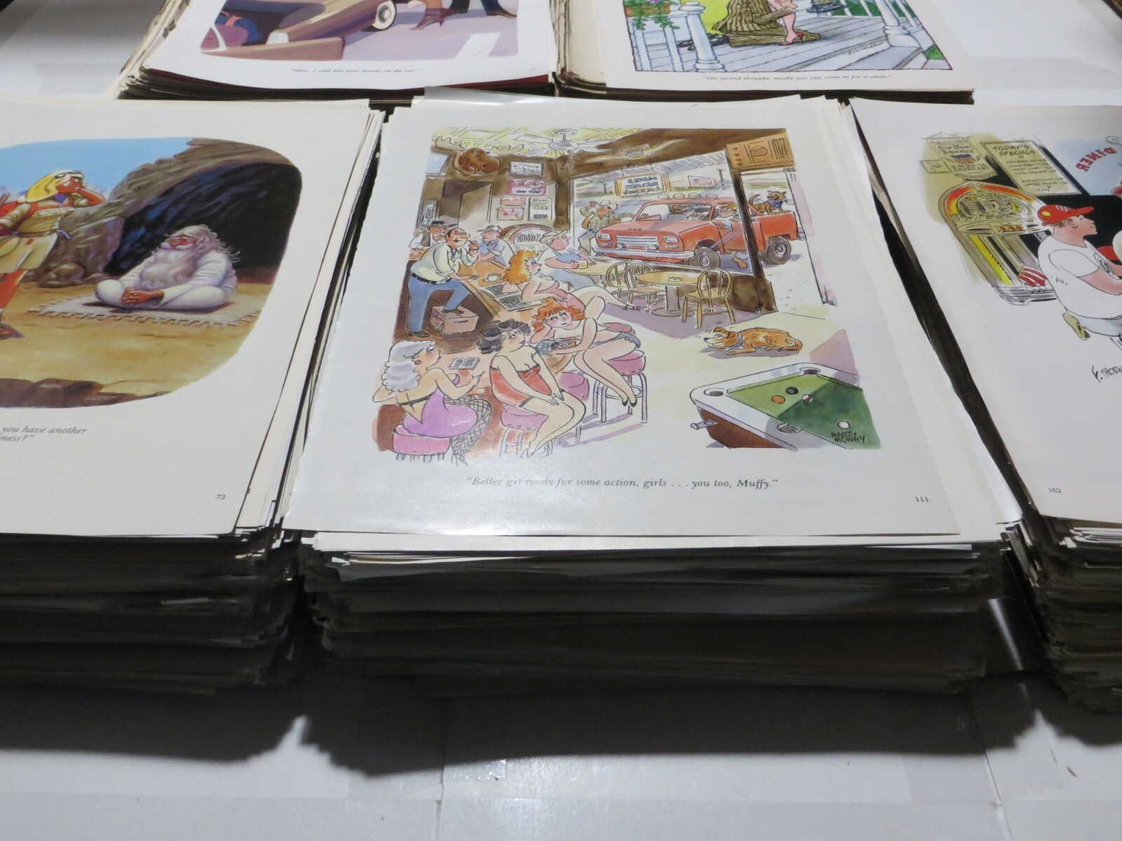 HUGE Lot of 1000 Playboy CARTOONS various years and authors from 50s to recent