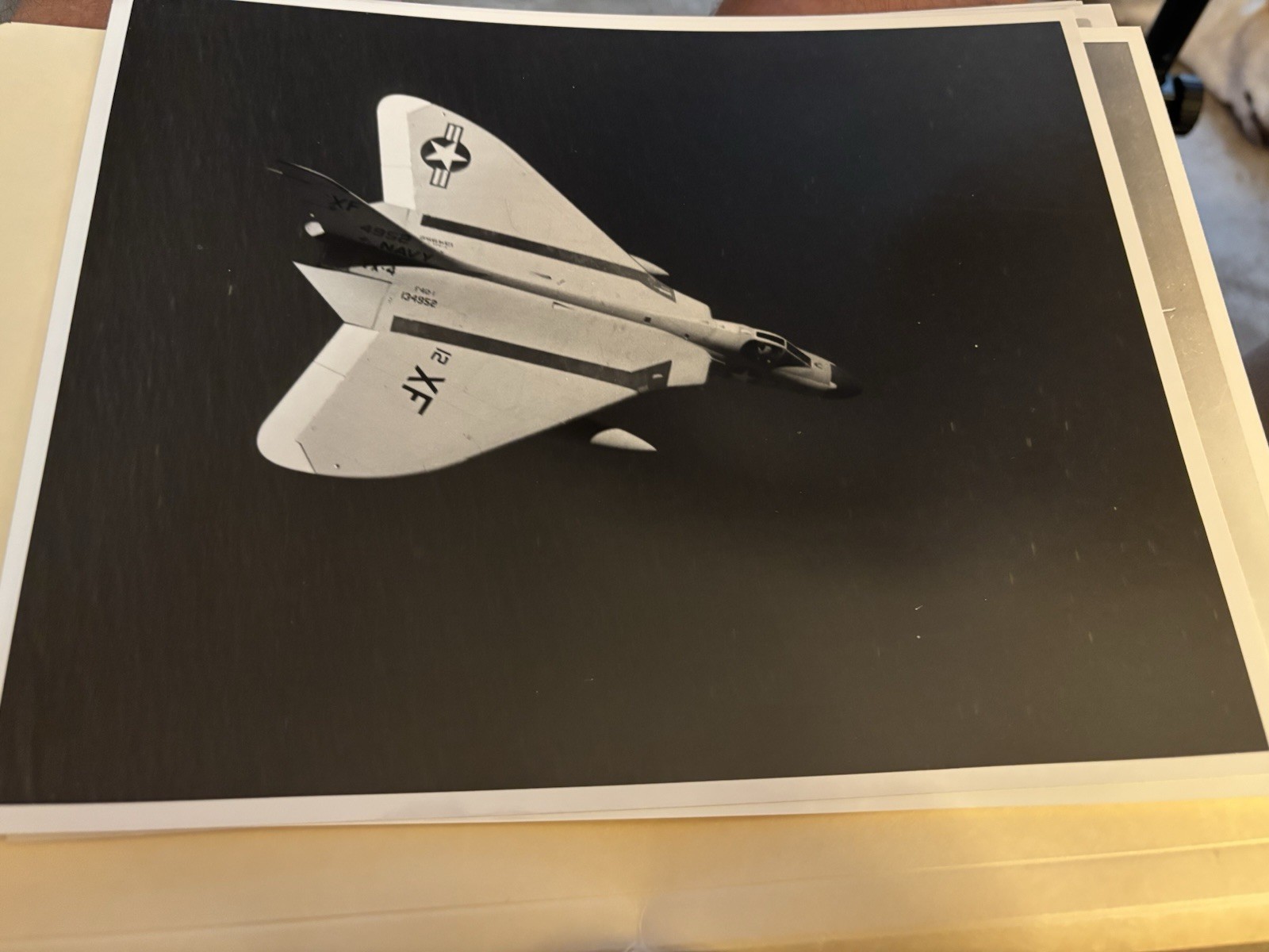 U.S. Navy Official Photo Lot Douglas F4D Skyray F9F Jet & Carrier Deck Images