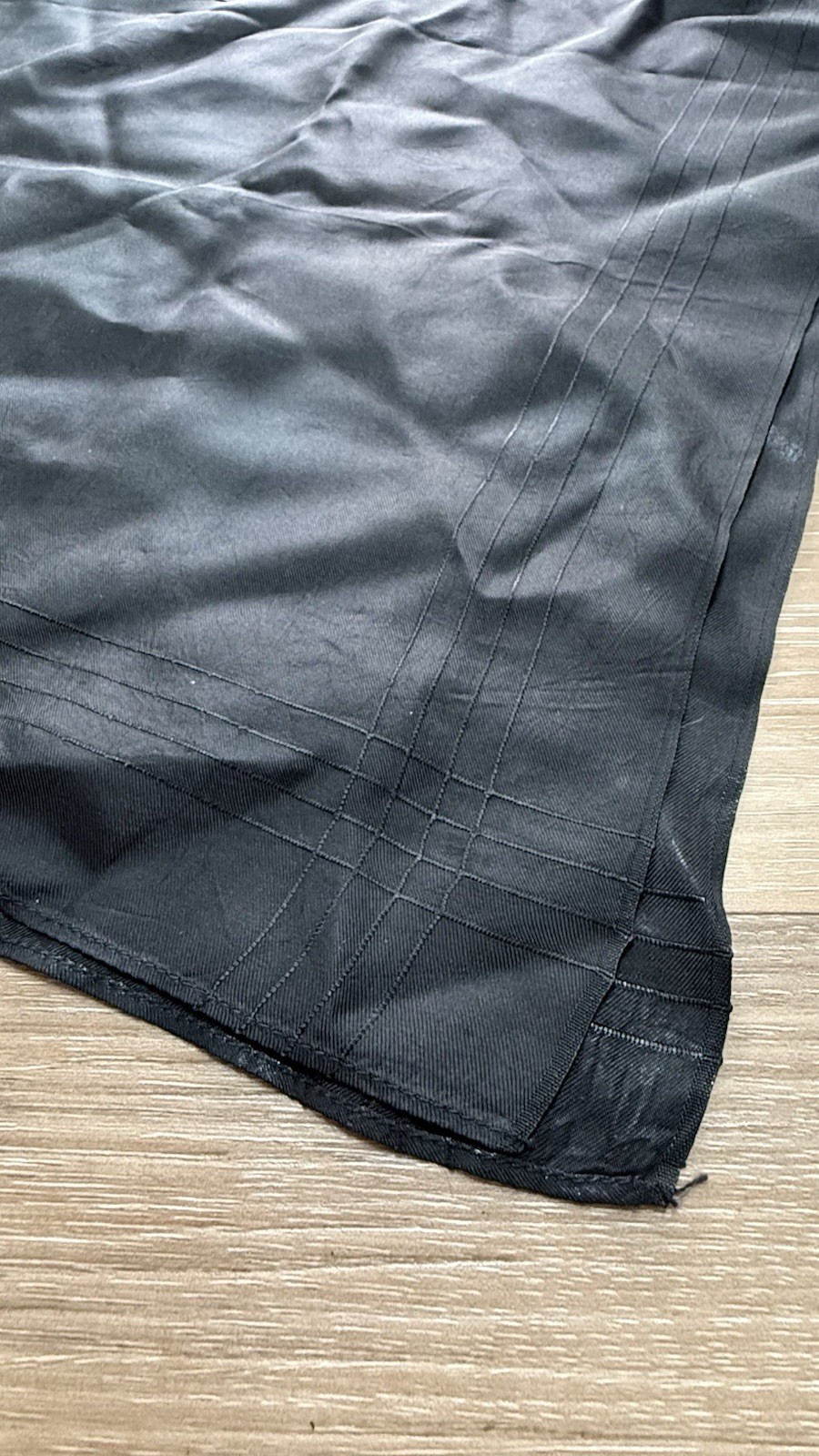 Vintage WWII US Navy Sailor Neckerchief Black Dress Uniform Scarf 34