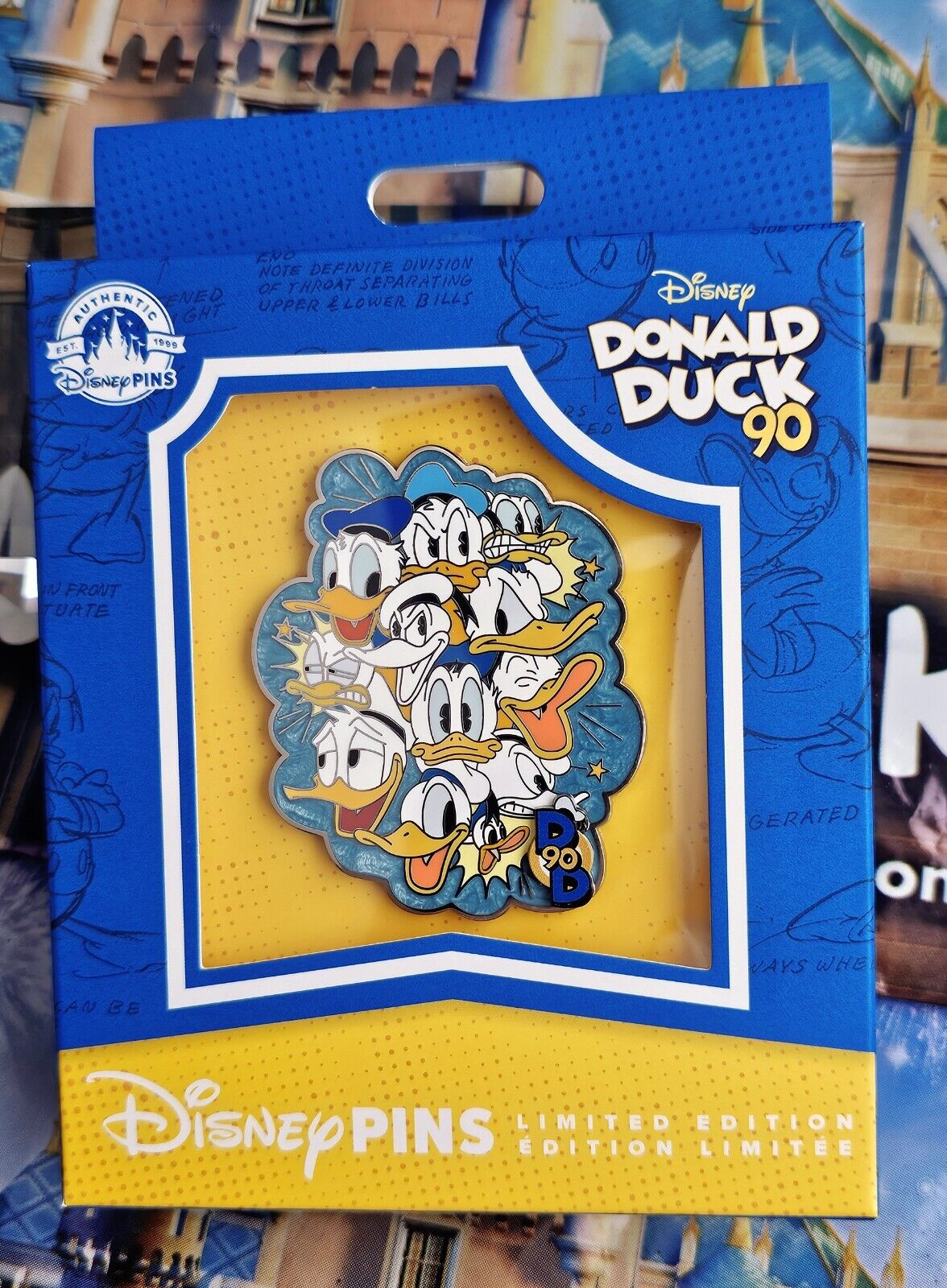 Disney Pin Donald Duck 90th Anniversary Mini Jumbo Cluster Pin 2024