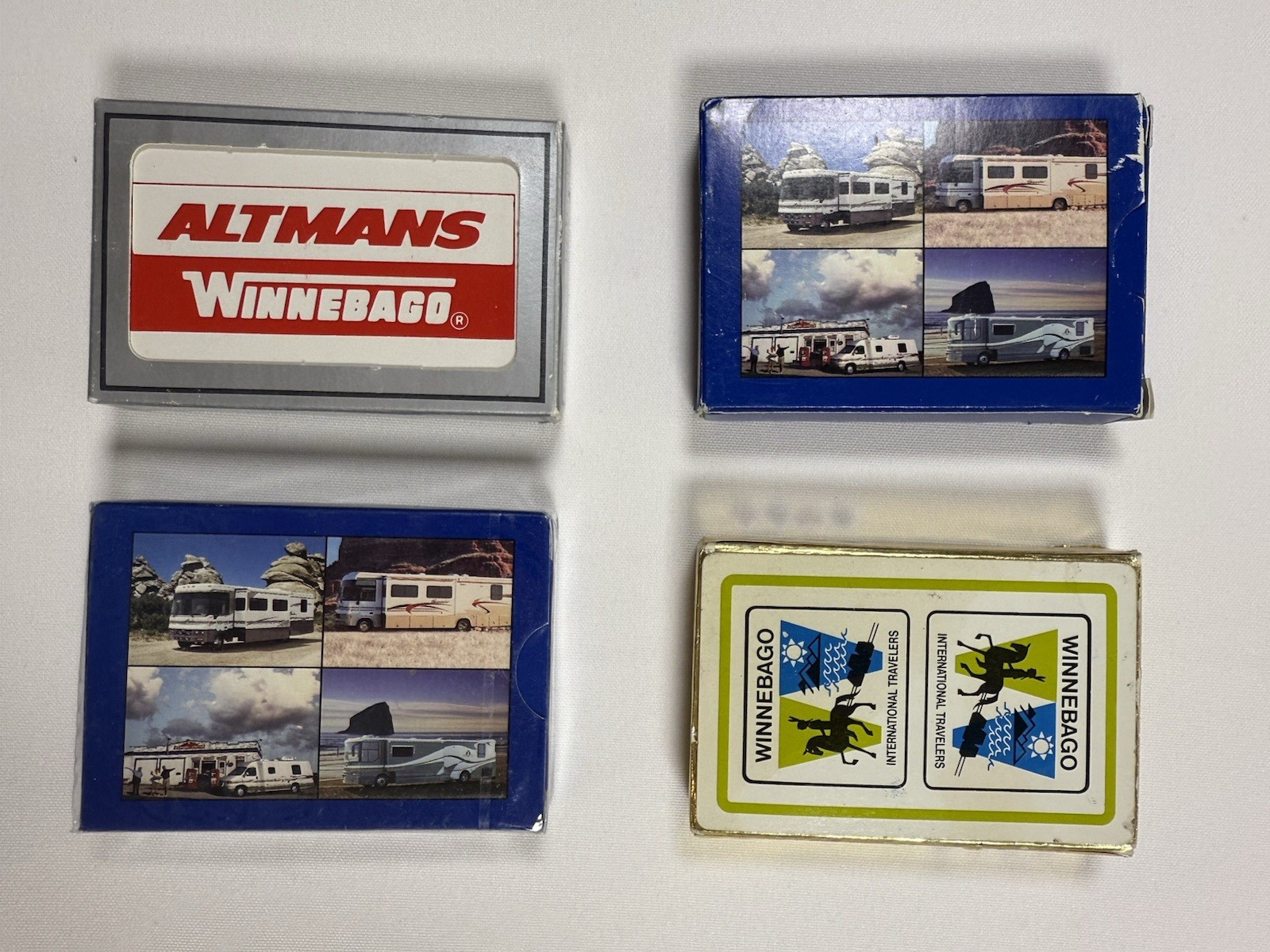 Lot of 4 Vintage Winnebago Advertising Playing Card Decks RV Motorhome -1 Sealed