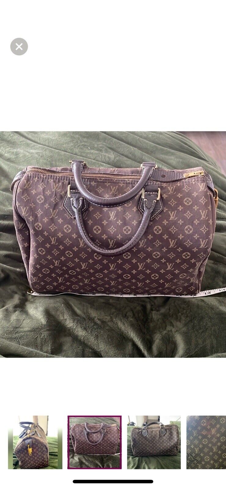 Louis Vuitton LV Monogram Mini Lin Speedy Hand Bag EUC🤎shipping 🇺🇸 SP2073