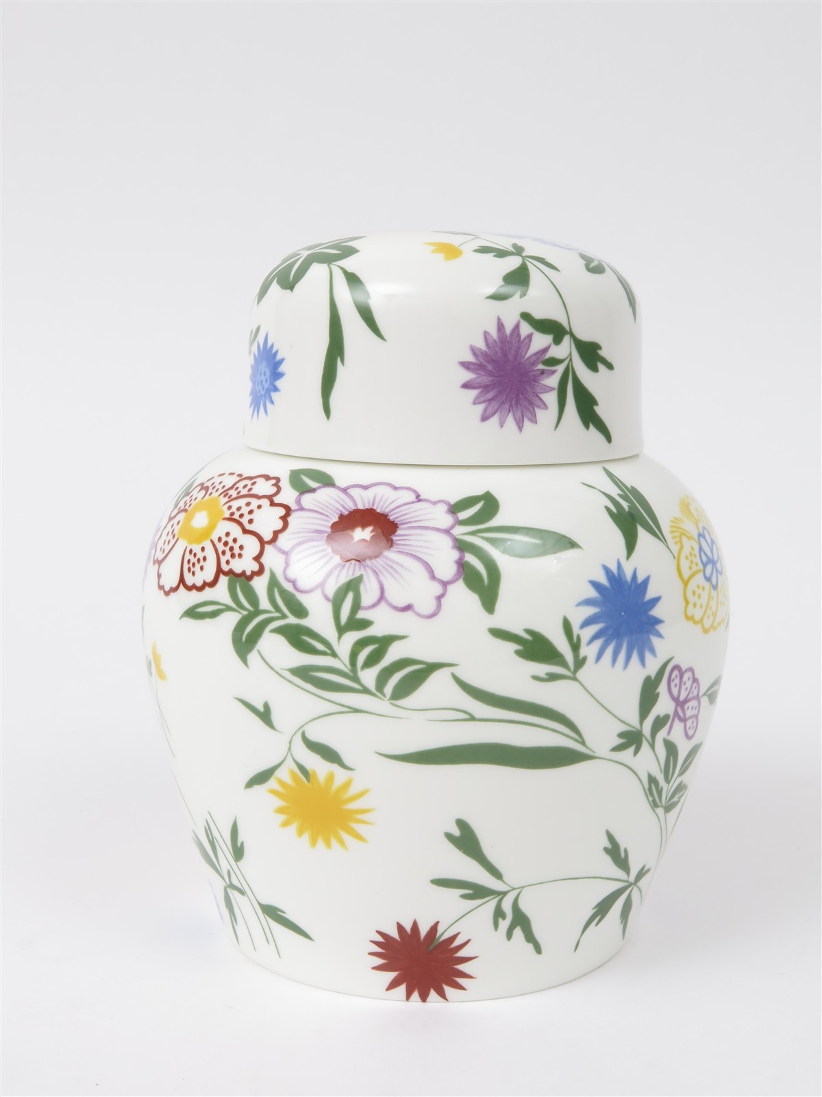 Vintage Coalport Bone China Flourish Ginger Jar & Lid English Porcelain Vase