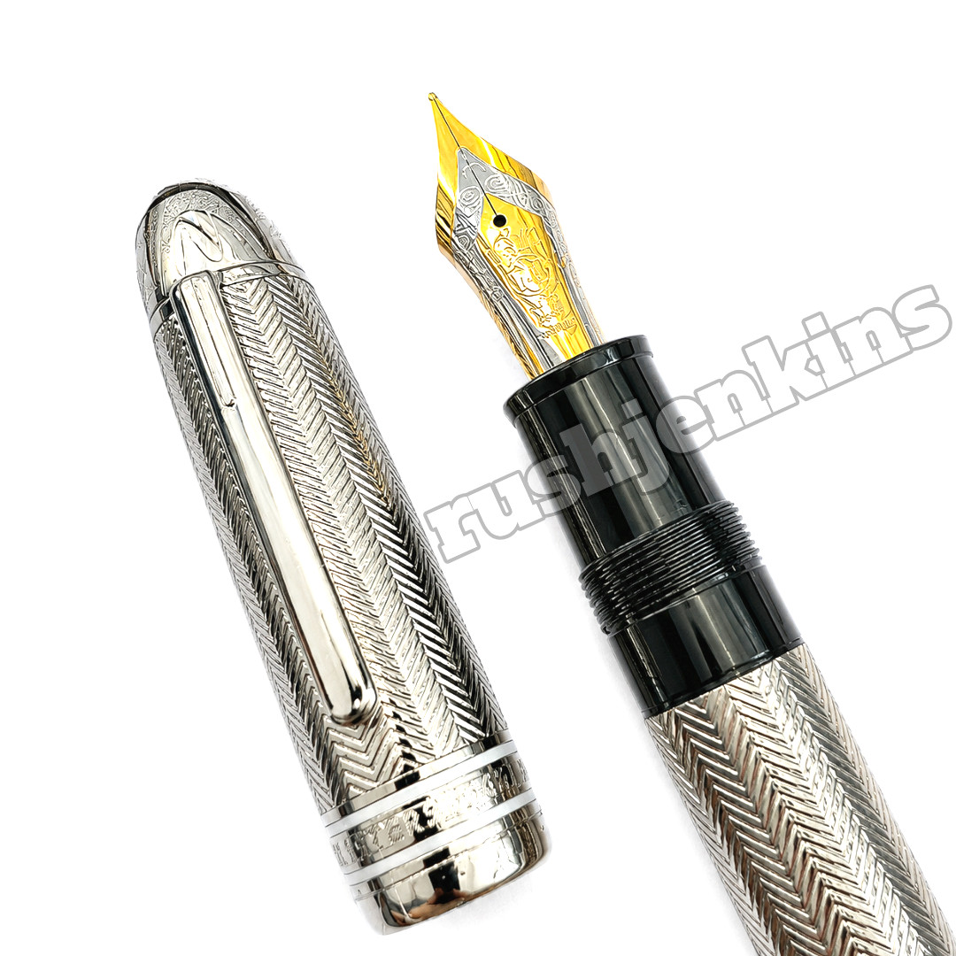 Excellent++ MONTBLANC Meisterstück 149 LeGrand Solitaire Silver Barley FP