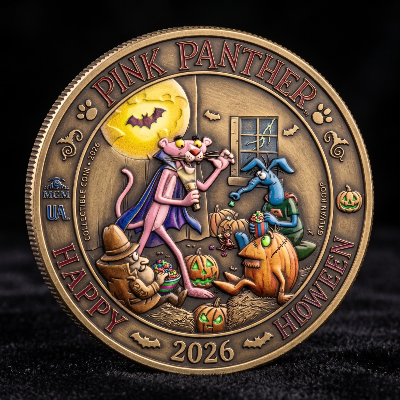 Pink Panther Halloween  Commemorative Coin