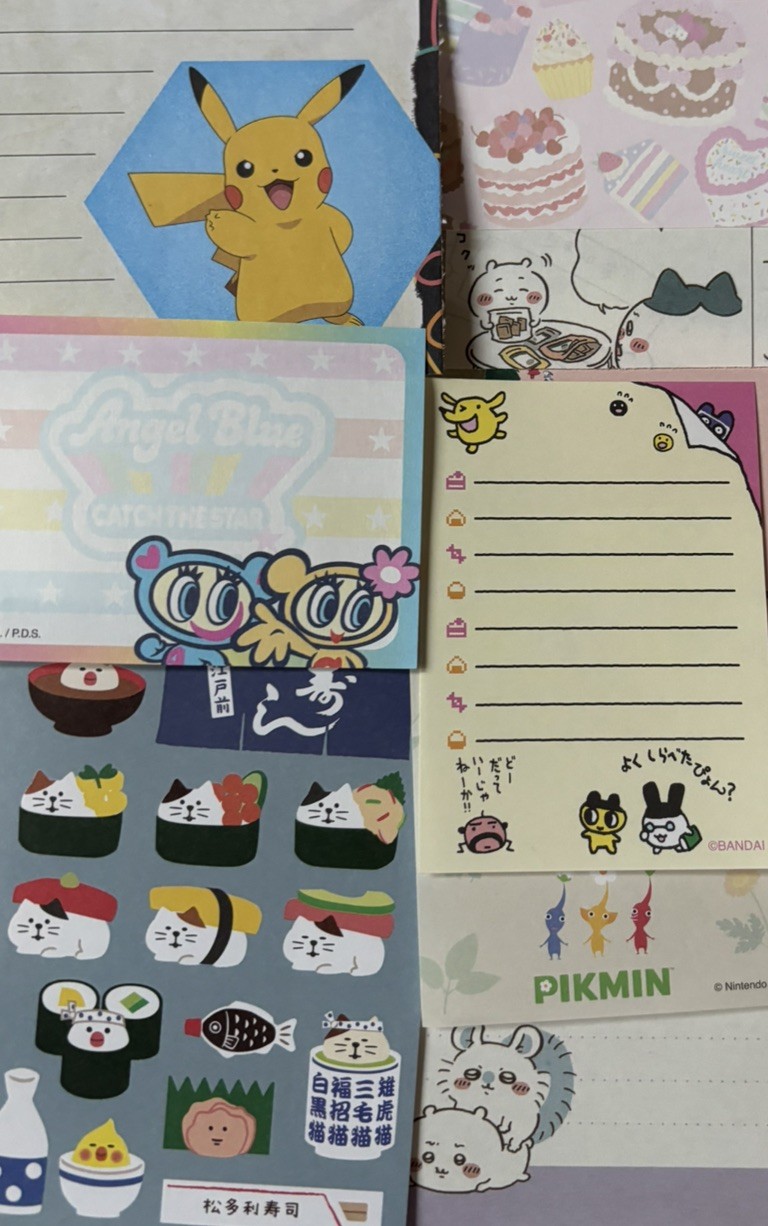 Kawaii Memo Sheets Lot Japanese Stationery Set Sanrio Pokemon Chiikawa San-x Kawaii Memo Sheets Lot Japanese Stationery Set Sanrio Pokemon Chiikawa San-x
