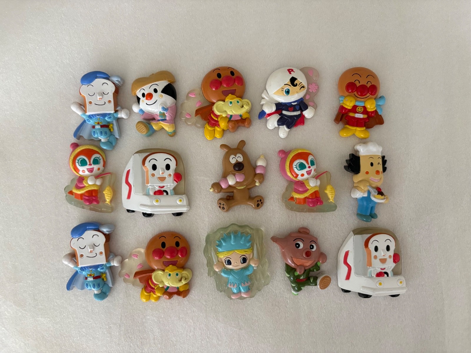 Rare Vintage 2005-2006 Set of 15 Anpanman Refrigerator Magnets