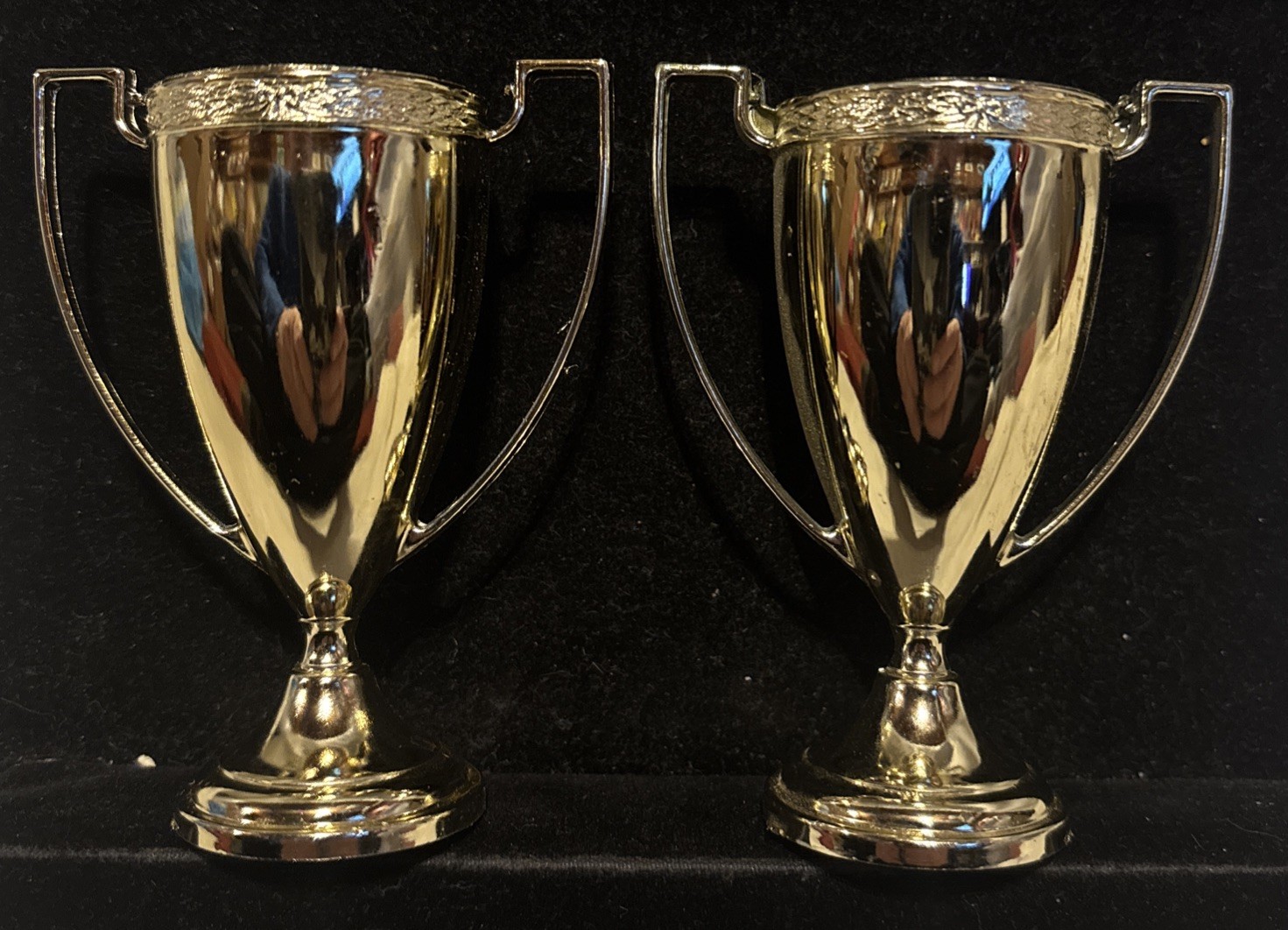 Vintage Gold Tone Trophy Cup 3.25” | Kaag Trophies USA NOS 1970’s Lot Of 2