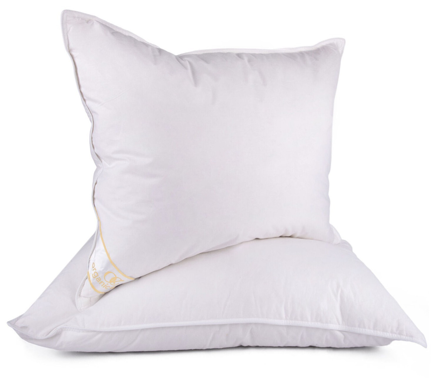 [SET OF 2] Organic Club Square Camel Wool Pillow All Season Bed Pillow 27x27\