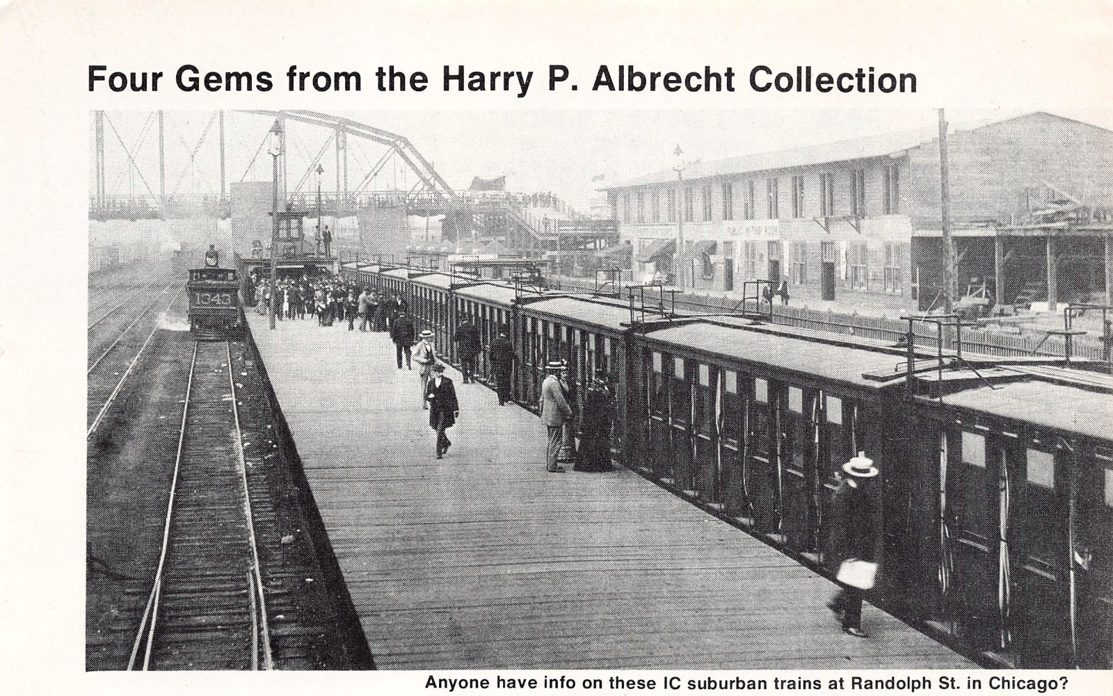 Illinois Central Randolph St Chicago Suburban Platform Albrecht Set Mag Excerpt