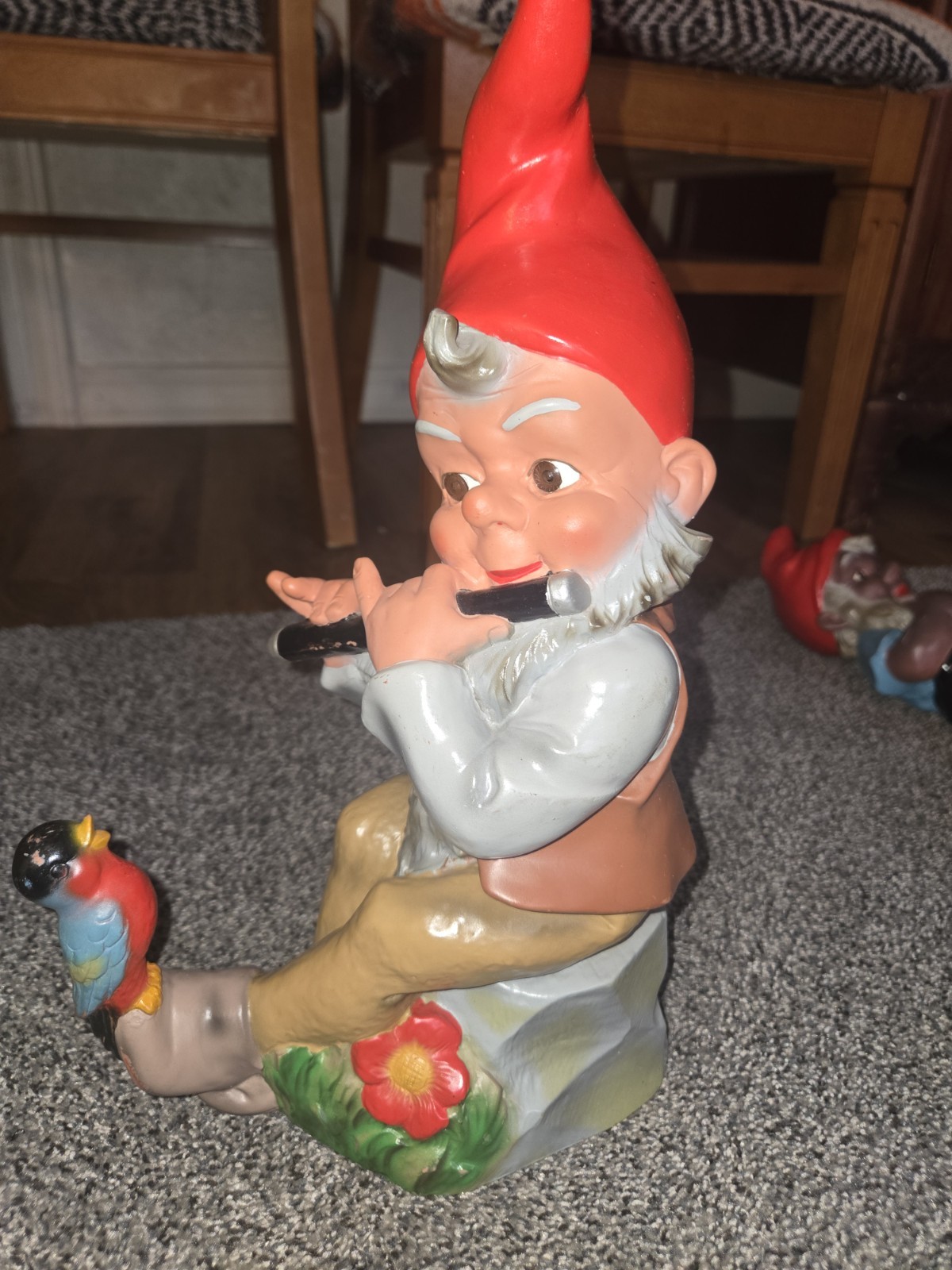 Heissner Gnome Vintage 988 Flute and Bird