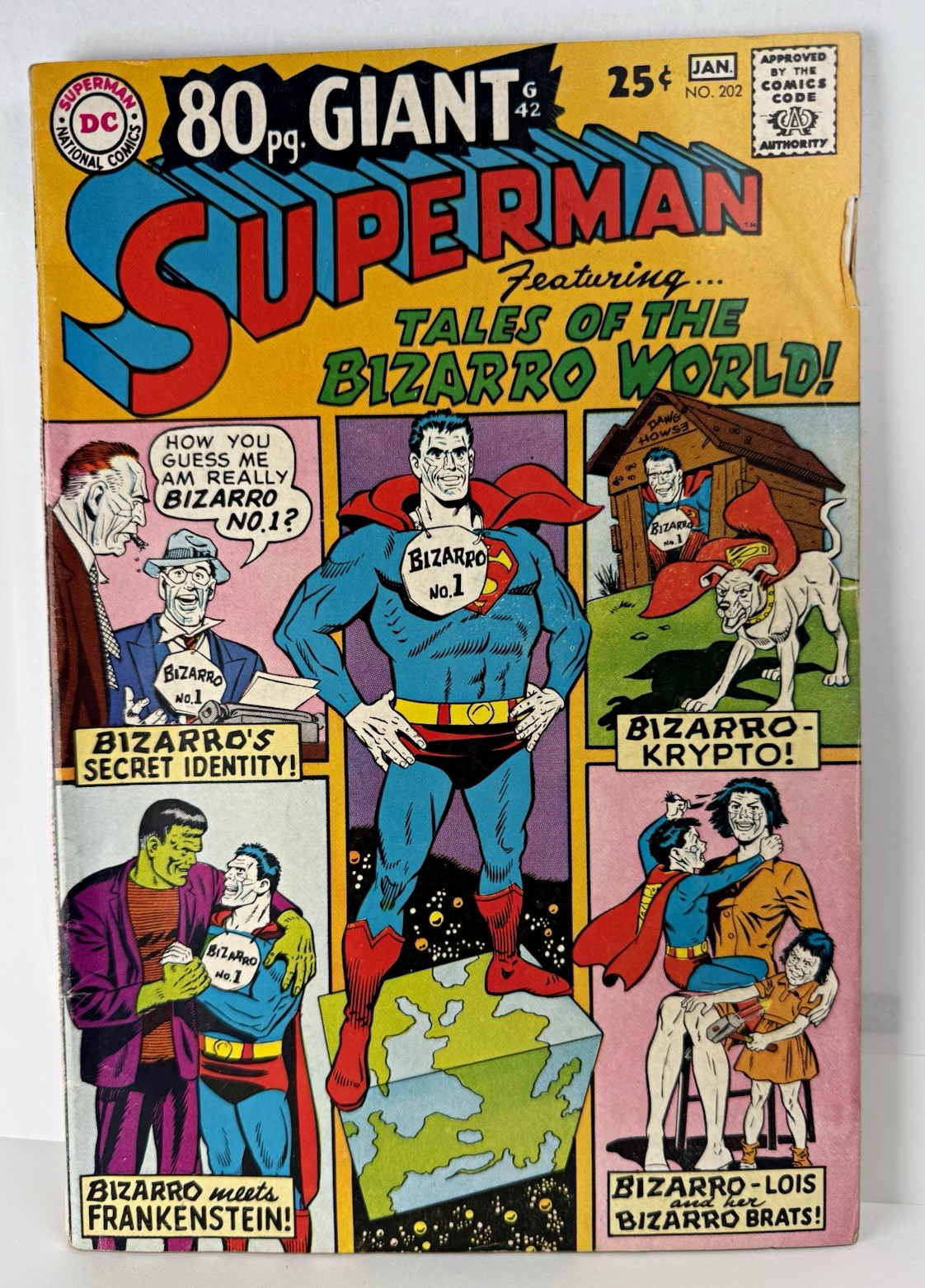 DC Comics Superman #202 80-Page Giant Tales of the Bizarro World Superman