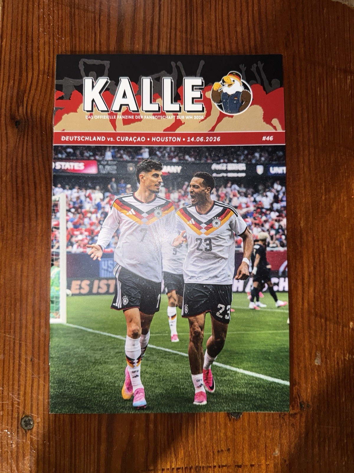 Programme Kalle DFB Germany v Curacao 14/06/26 Houston FIFA World Cup 2026