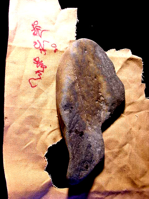 Crown Buddha Manjushri Ancient Stone Kartri Shaman Healing Wand Ax Mt. Kailash