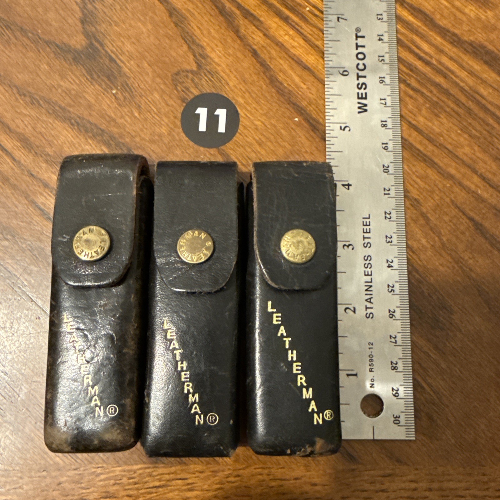 Vintage Leatherman PST Leather Sheaths Lot Of (3) Item# 11 OEM GENUINE