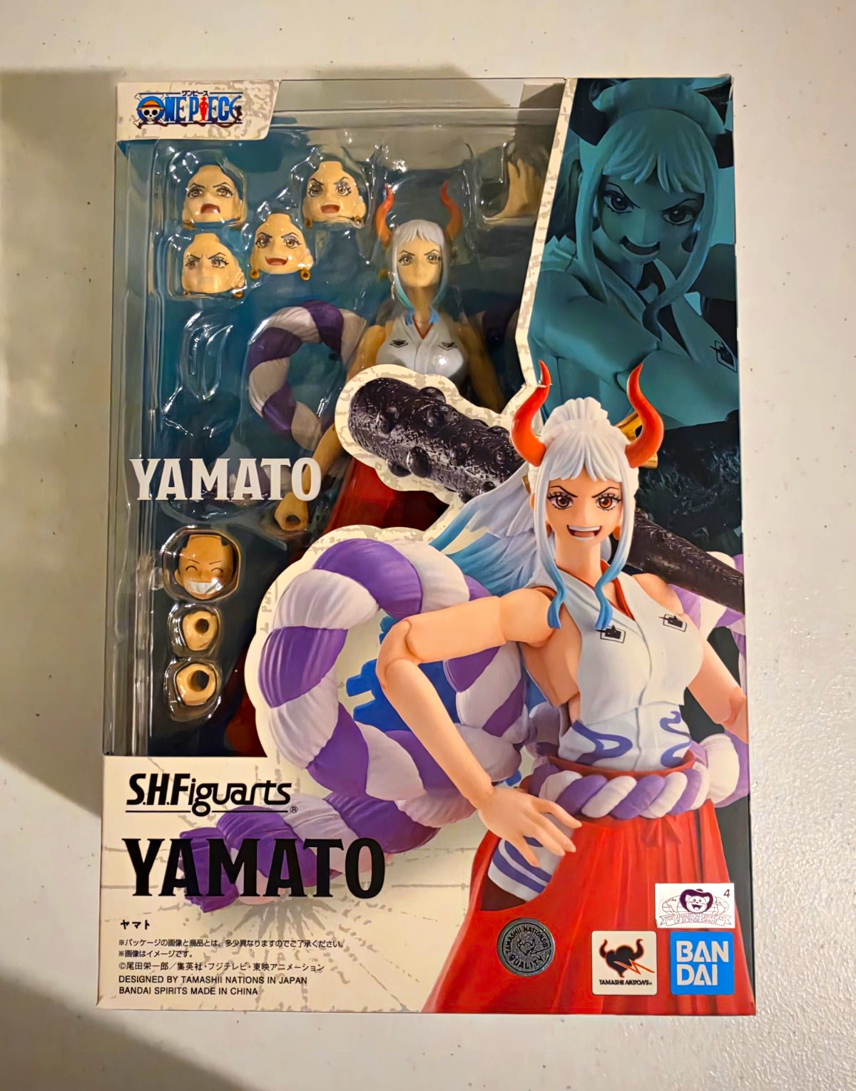 S.H.Figuarts One Piece Yamato Figure w/ Accessories Multiple Faces & Hands