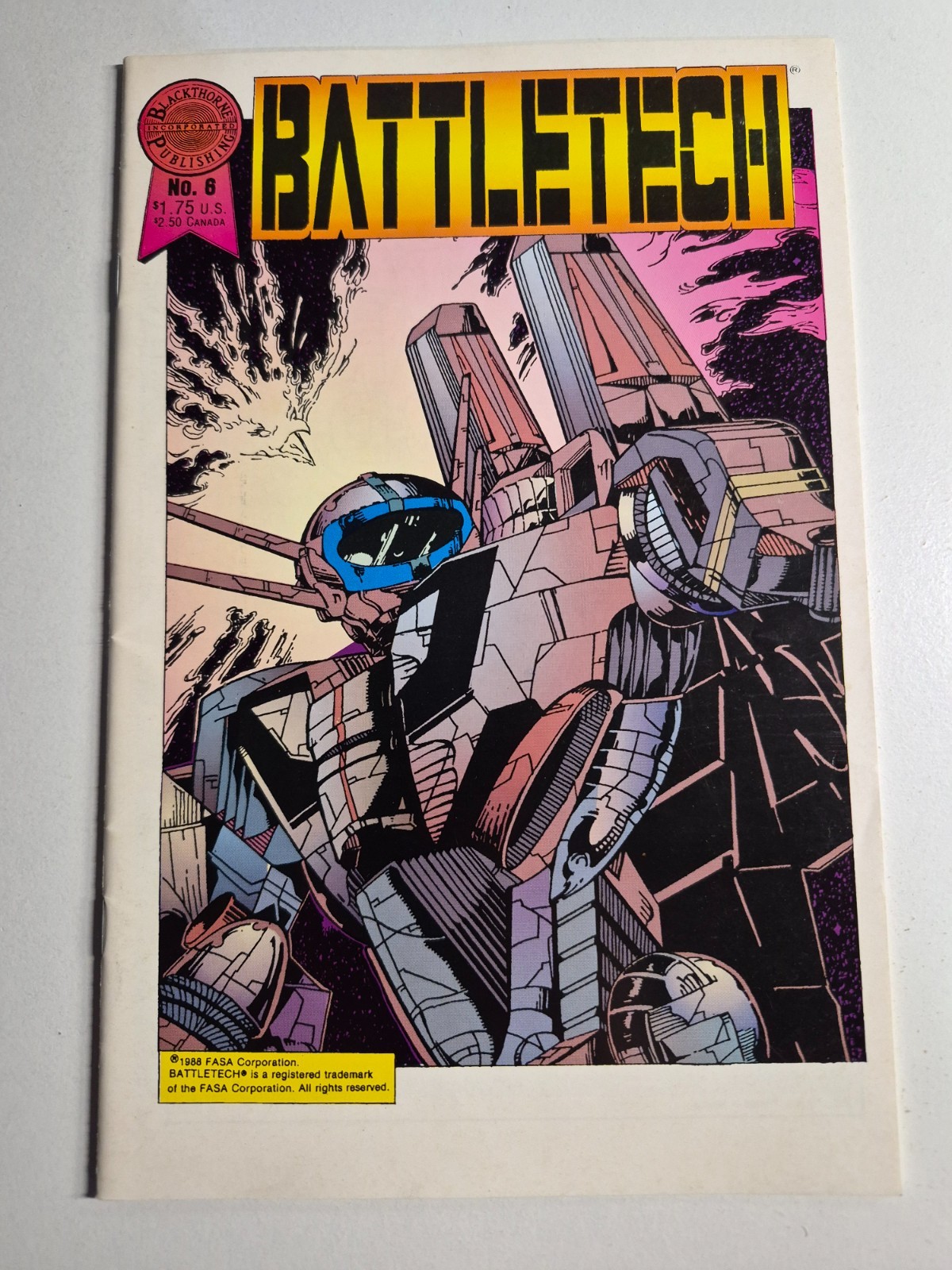 Battletech #6 Blackthorne Comics 1988
