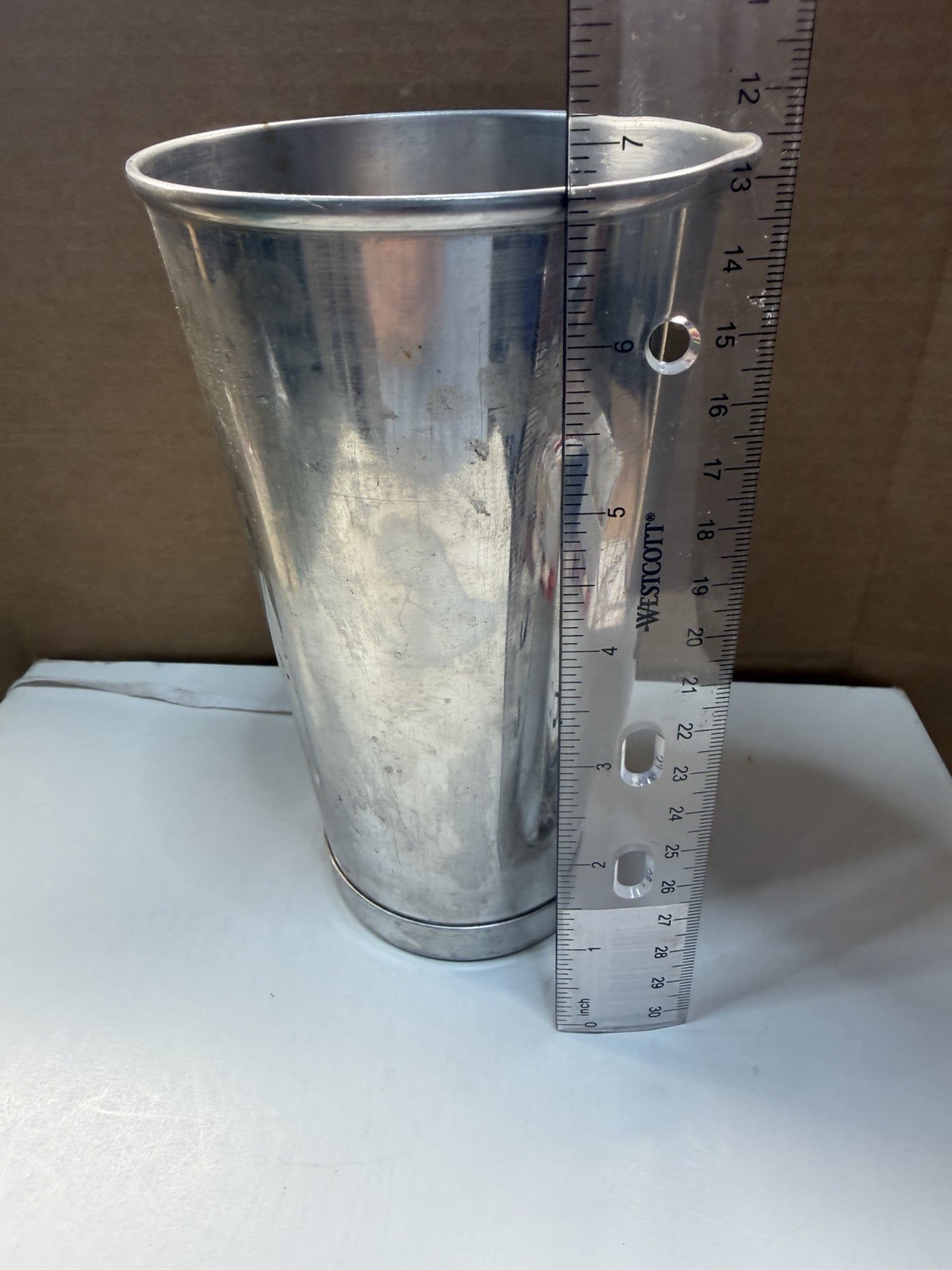 Rare Vintage SS Steelex Milkshake Mixer Cup