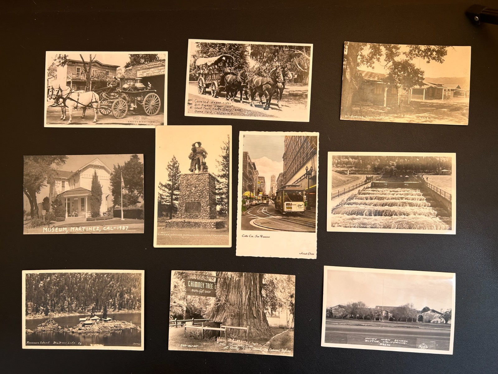 California Real Photo Postcards. Set of 10. Dealer Liquidation. #13