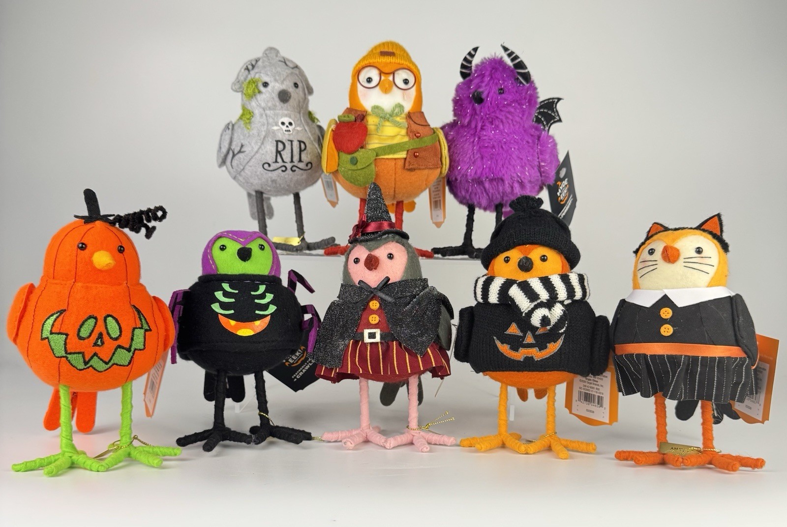 Target Hyde & EEK 2026 Featherly Friends Birds Set Of 8 Halloween NWT