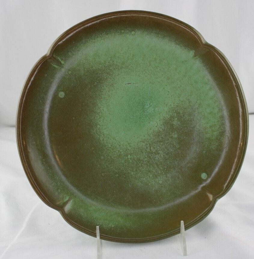 Frankoma Prarie Green Round Plate 10 1/4\