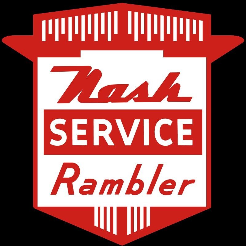 Nash Rambler Auto Service Shield Shaped DIECUT NEW Sign 40\