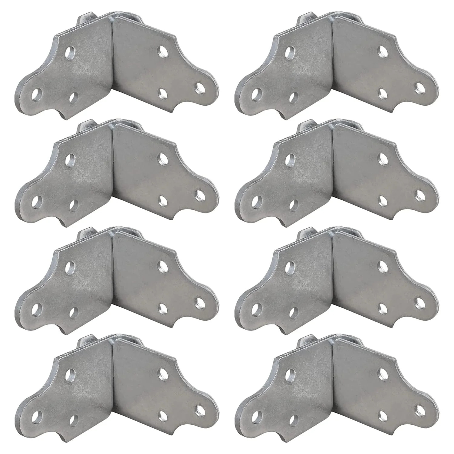 8 Sets Utility Trailer Wood Panel Side Corner Bracket, for Stake Body Latch Rack