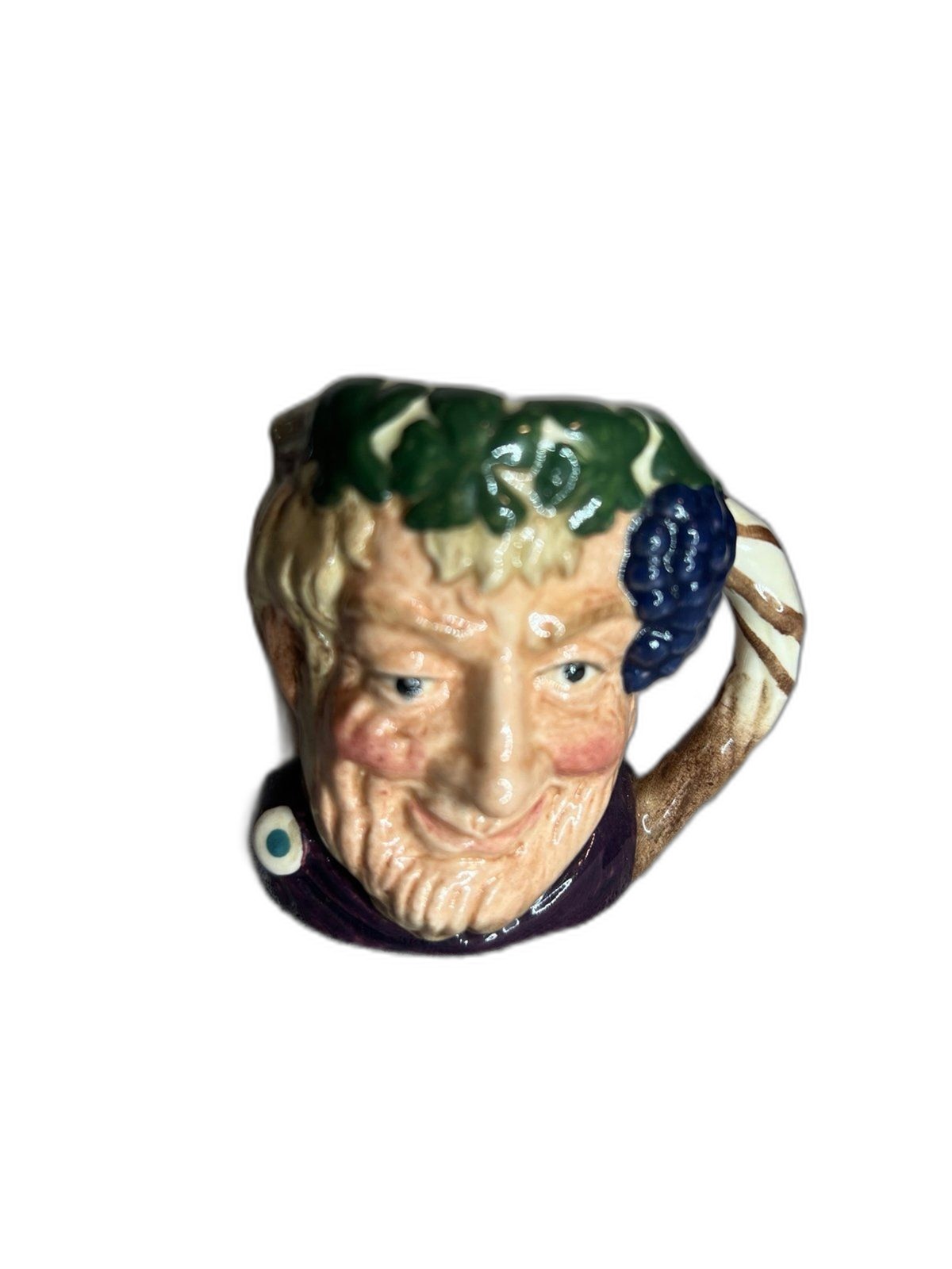 Vintage Royal Doulton Bacchus Character Toby Jug Mini Mug (D6521) 2.5”