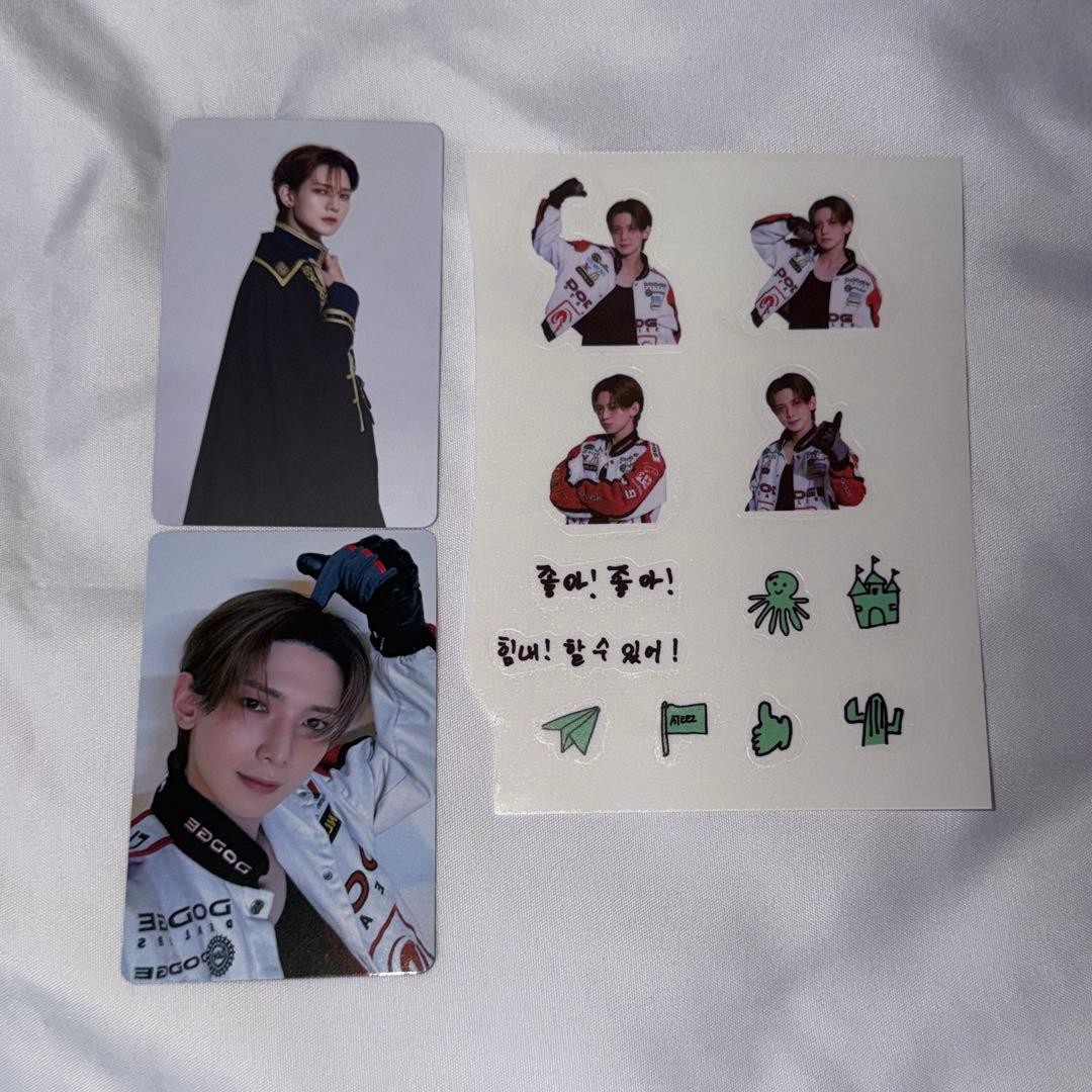 ATEEZ YEOSANG Official Sticker and 2 Photocards Exhibition