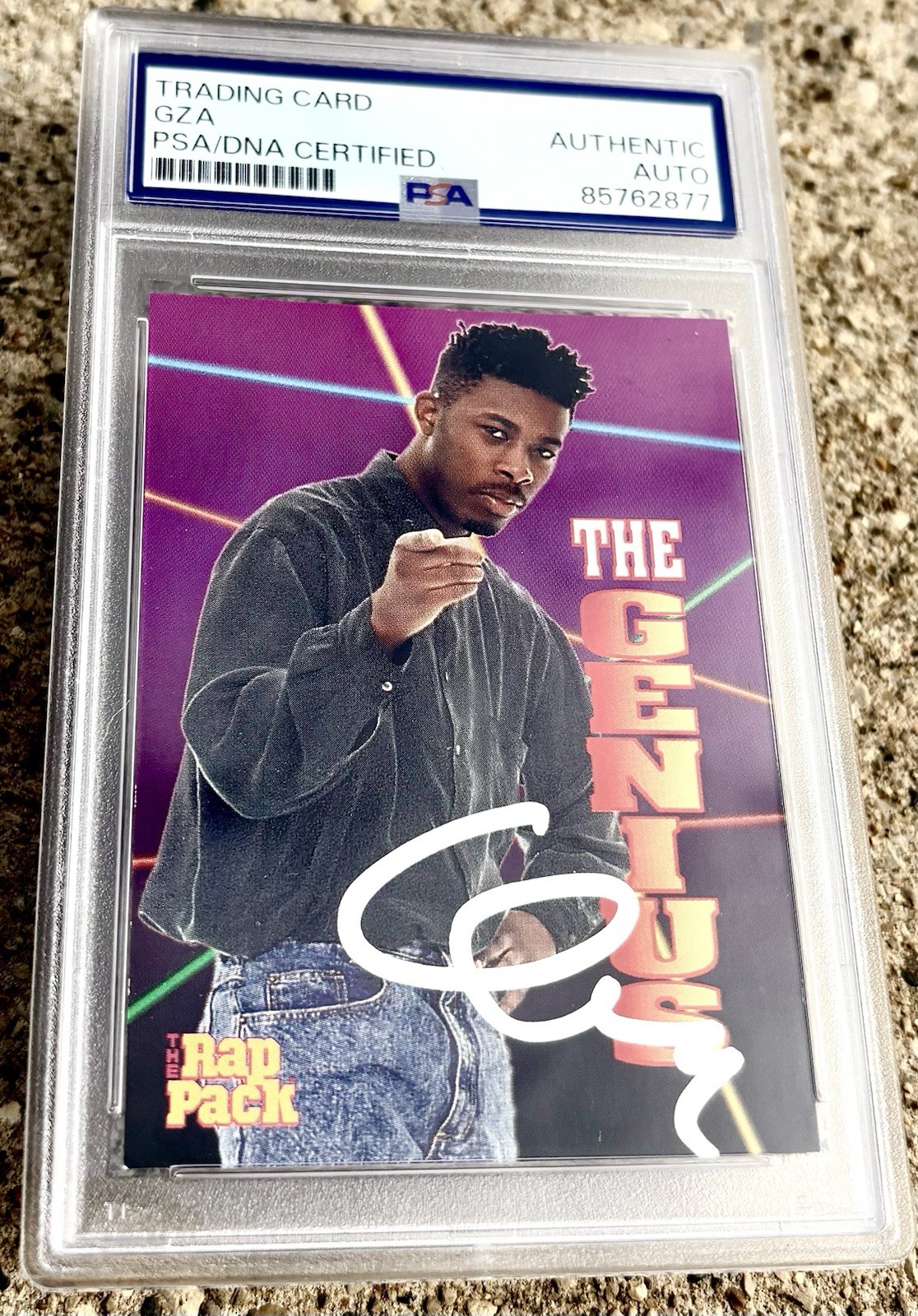 GZA SIGNED Card PSA/DNA Auto Slabbed Rap Pack Hip Hop WU TANG