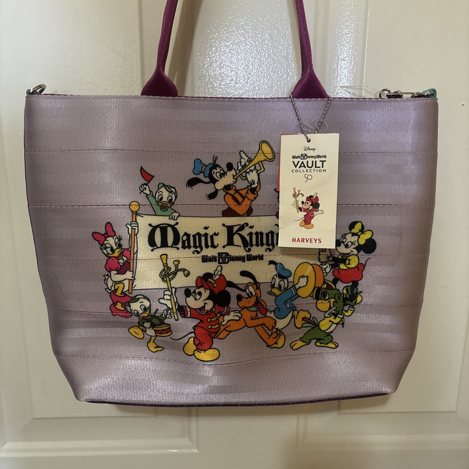 Disney Bag Harvey’s Vault Collection Tote Bag Magic Kingdom 50th Anniversary nwt