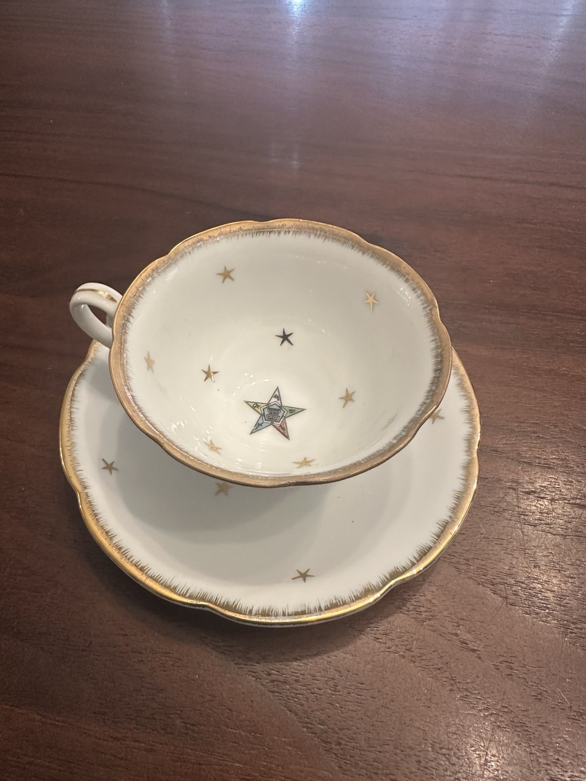 OES Masonic Eastern Star Tea Cup Saucer Temple Treasures Japan